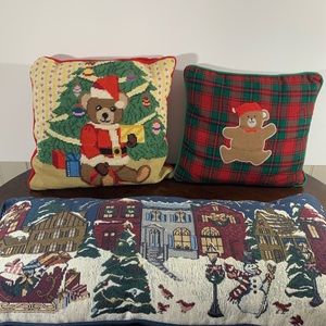 Christmas Decorative Pillow Lot